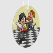 School Cafeteria Dank u Ornament (voorkant)