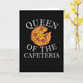 School Cafeteria in ruste Lunch Lady Kaart (Gele Bloem)