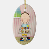 School Cafeteria Keramisch Ornament (Rechts)