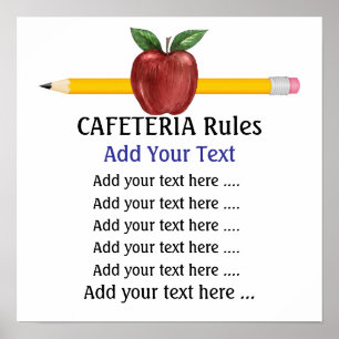 School Cafeteria Poster - SRF