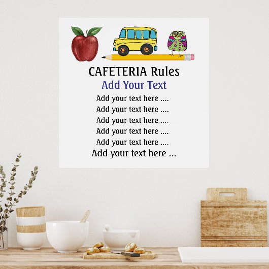School Cafeteria Poster - SRF (Keuken)