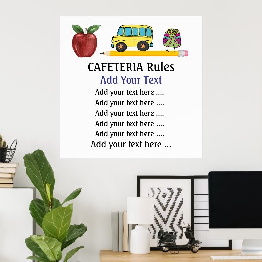 School Cafeteria Poster - SRF (Thuiskantoor)
