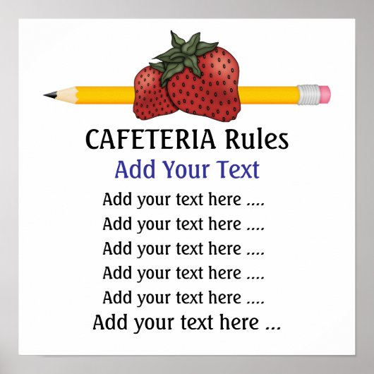 School Cafeteria Poster - SRF (Voorkant)