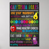 School Cafeteria Rules Poster (Voorkant)