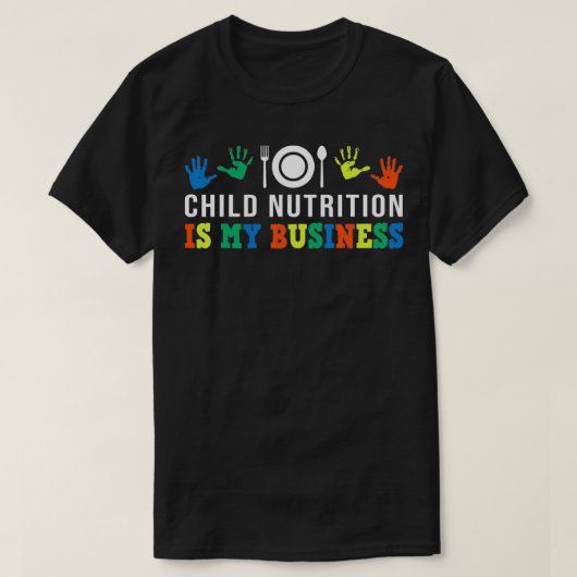School Cafeteria Worker Lunch Lady Child Nutrition T-shirt (Design voorkant)