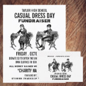  school, Casual Dress Day Fundraiser Visitekaartje