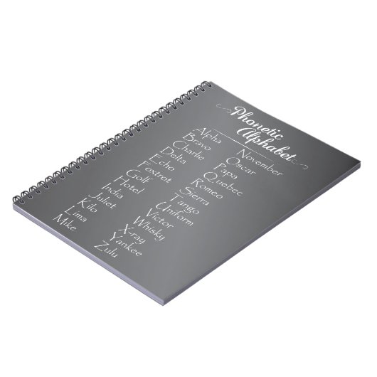 School Chalk Blackboard fonetisch alfabet Spelling Notitieboek (Linkerzijde)