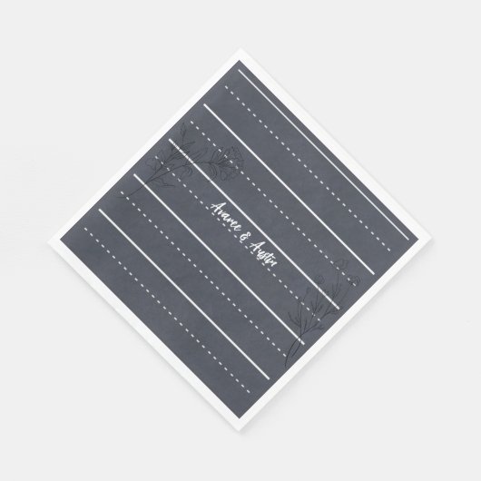 School Chalkboard Casual bruiloft Servet (Hoek)