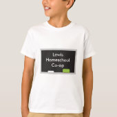 School Chalkboard Home Education Co-op T-shirt (Voorkant)