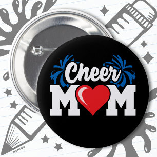 School Cheerleader Squad Sport Trots Cheer Mam Ronde Button 5,7 Cm
