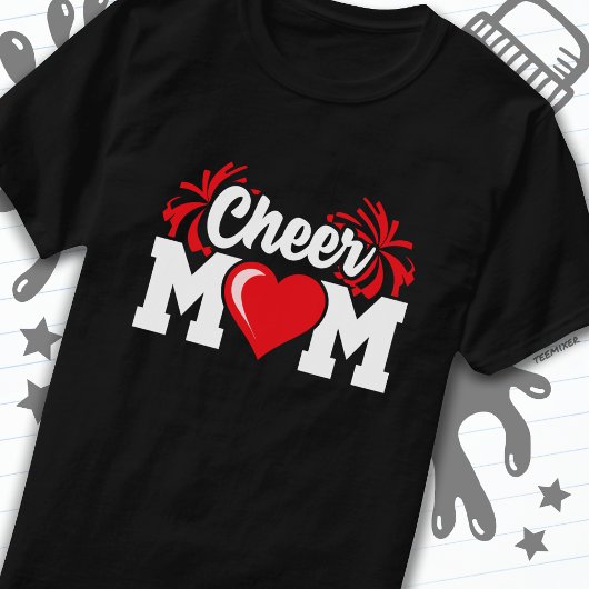 School Cheerleader Squad Sport Trots Cheer Mam T-shirt