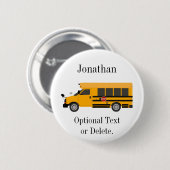 School Children Bus Button Pin (Voorkant /achterkant)