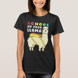 School Cijfer Geen Probleem Lama Terug Naar School T-shirt