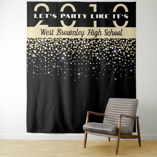 School Class Reunion Party Photobooth achtergrond Wandkleed (In situ)