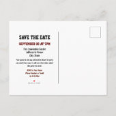 School Class Reunion Save the Date Black Aankondigingskaart (Achterkant)