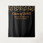 School Class Year Foto Achtergrond Zwart Sinaasapp Wandkleed (Voorkant)