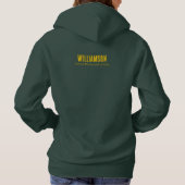 School Club Team Naam Curling Hoodie (Achterkant)