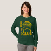 School Club Team Naam Curling T-shirt (Voorkant volledig)