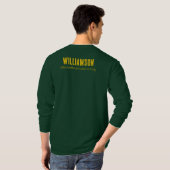 School Club Team Naam Curling T-shirt (Achterkant volledig)