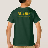 School Club Team Naam Curling T-shirt (Achterkant)