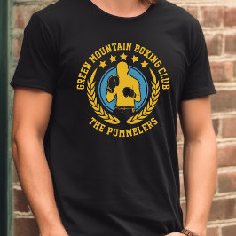 School Club Team Naam Nummer Boksen T-shirt