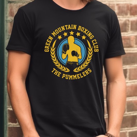 School Club Team Naam Nummer Boksen T-shirt