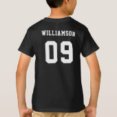 School Club Team Naam Nummer Hockey T-shirt (Achterkant)