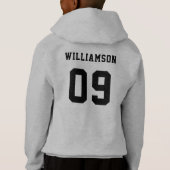 School Club Team Naam Nummer Voetbal (Achterkant)