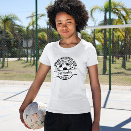 School Club Team Naam Nummer Voetbal T-shirt