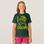 School Club Teamnaam Curling T-shirt (Voorkant volledig)