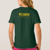 School Club Teamnaam Curling T-shirt (Achterkant)