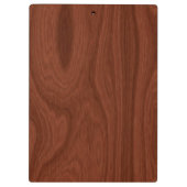 School Coach Gift | Classy Mahogany Wood Kijk Klembord (Achterkant)