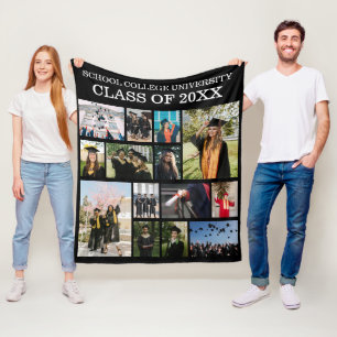 School College University Afstuderen-Klasse Foto Fleece Deken
