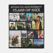 School College University Afstuderen-Klasse Foto Fleece Deken (Voorkant)