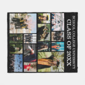 School College University Afstuderen-Klasse Foto Fleece Deken (Voorkant (Horizontaal))