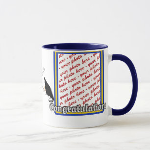 School Colors Blue & Gold Afstuderen Lijst Mok