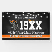 School Colors Class Reunion Welcome Banner (Horizontaal)