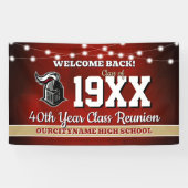 School Colors Class Reunion Welcome Banner (Horizontaal)