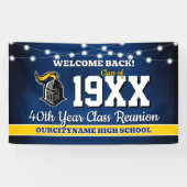 School Colors Class Reunion Welcome Banner (Horizontaal)