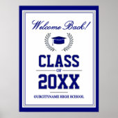 School Colors Class Reunion Welcome Poster (Voorkant)