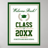 School Colors Class Reunion Welcome Poster (Voorkant)
