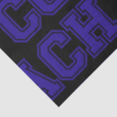 School Colors COACH Varsity Letters-Blue-Black Tissuepapier (Detail)
