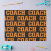 School Colors COACH Varsity Letters Oranje Black Tissuepapier (Craft)