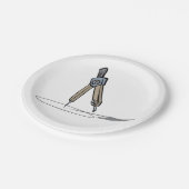 School Compass Papieren Bordje (Gekanteld)