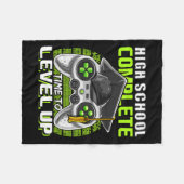 School Compleet Videogame Senior Afstuderen Gift Fleece Deken (Voorkant (Horizontaal))