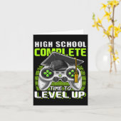 School Compleet Videogame Senior Afstuderen Gift Kaart (Gele Bloem)