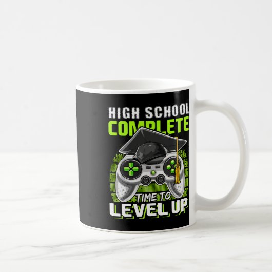 School Compleet Videogame Senior Afstuderen Gift Koffiemok (Rechts)