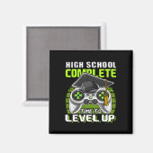 School Compleet Videogame Senior Afstuderen Gift Magneet (Voorkant / Achterkant)