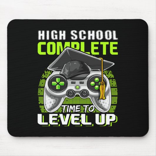 School Compleet Videogame Senior Afstuderen Gift Muismat (Voorkant)