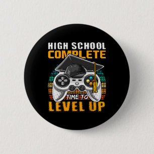 School Compleet Videogame Senior Afstuderen Gift Ronde Button 5,7 Cm
